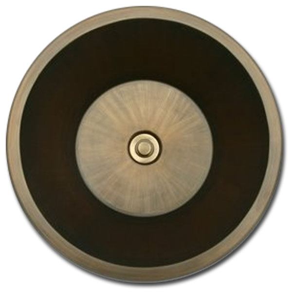 Linkasink Bathroom Sinks - Bronze - BR007 Round Flat Bottom (Smooth) - 4 Finishes - Click Image to Close